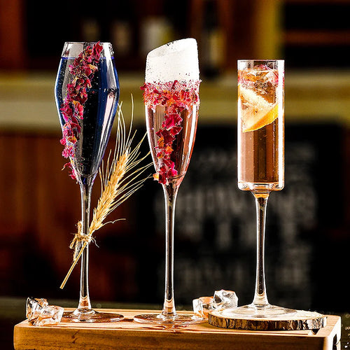 Flutes a champagne design elegant souffle main verre
