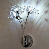 Kreative Wandleuchte in Kristall-Pusteblumenform