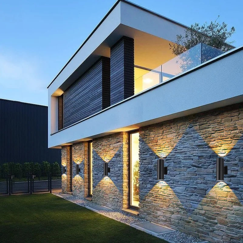 applique murale led étanche aluminium pour jardin - vue 3 sur 9