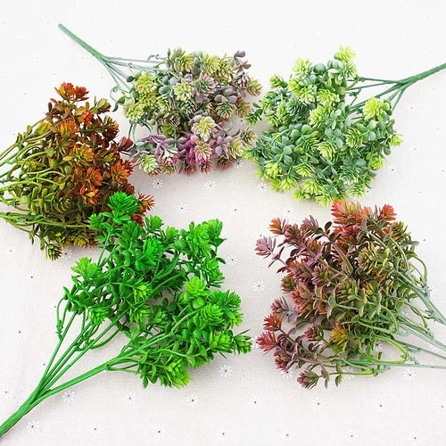 28 têtes de plantes succulentes artificielles pour décoration mariage jardin
