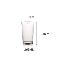 Ensemble 6 verres acrylique incassables style cristallin moderne