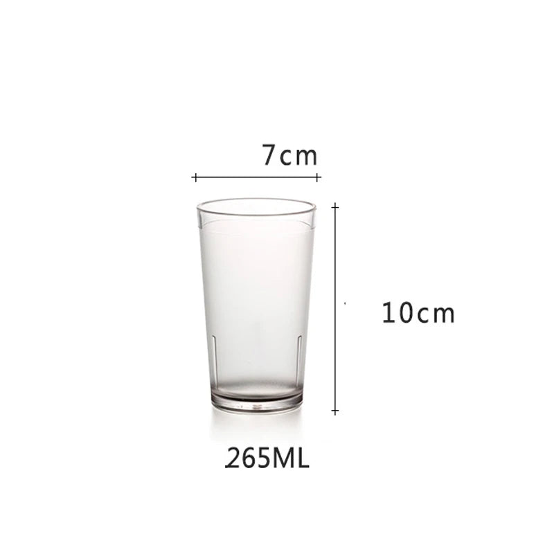 Ensemble 6 verres acrylique incassables style cristallin moderne