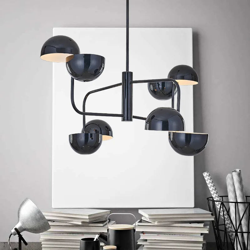lustre hémisphère dispersé style minimaliste moderne hongkongais créatif - vue 5 sur 7