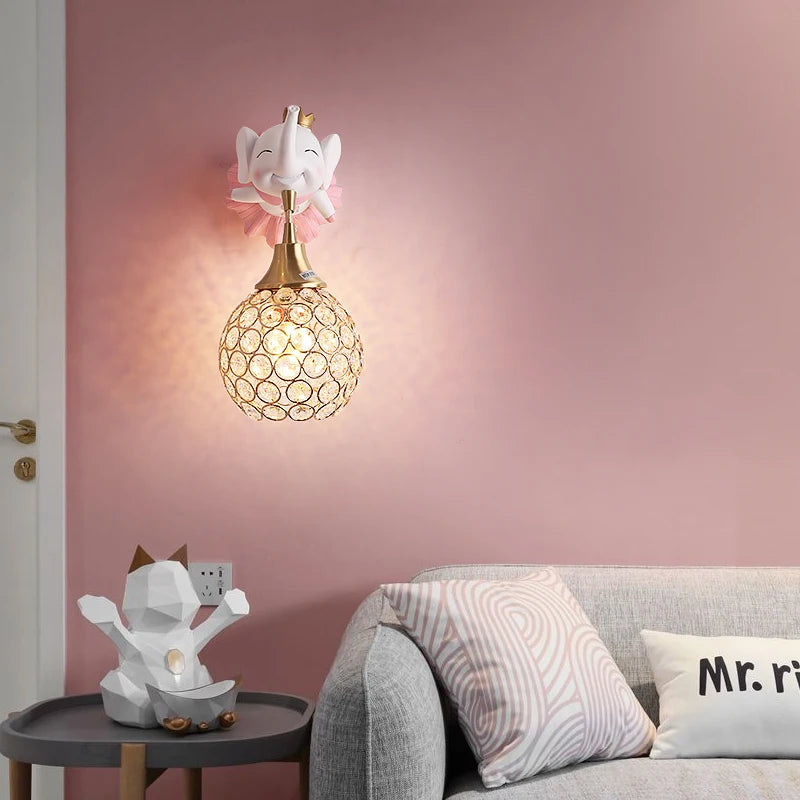 applique murale design animal éléphant et cerf pour enfants - vue 6 sur 10