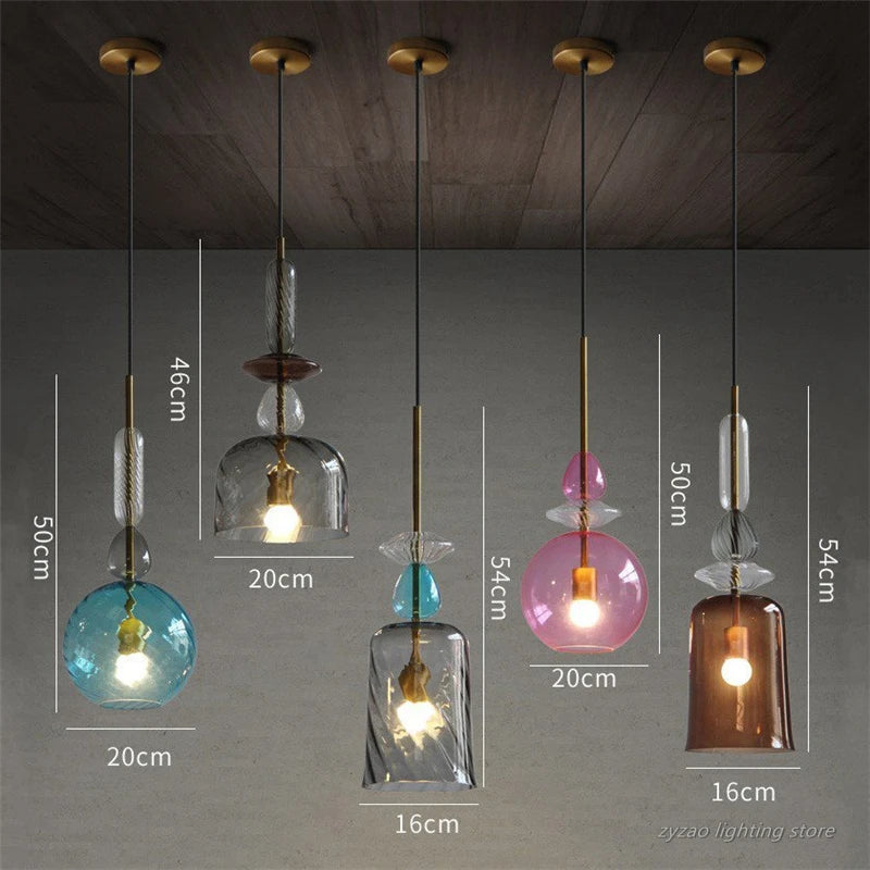Moderne Pendelleuchte aus Glas für elegante Inneneinrichtung - vue 4 sur 10