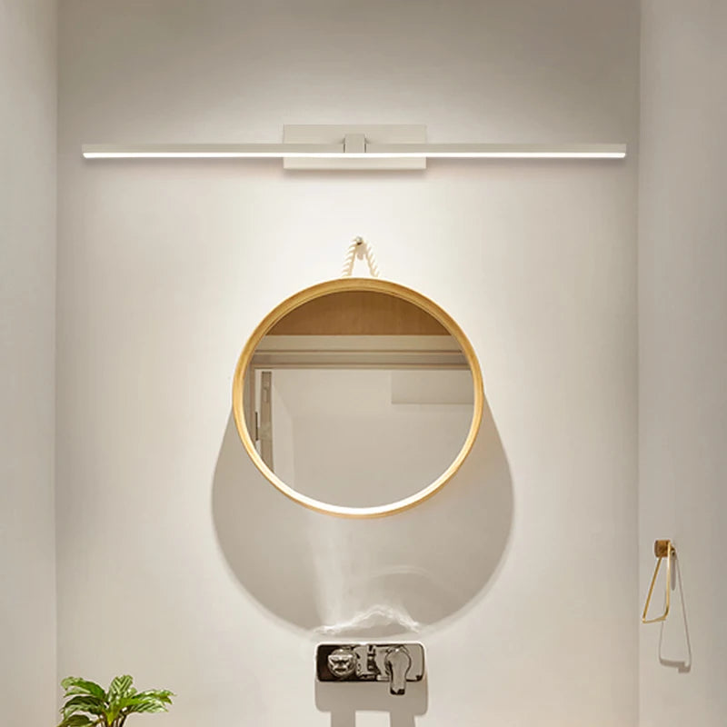 Applique murale miroir de salle de bains LED modernes en aluminium - vue 5 sur 6
