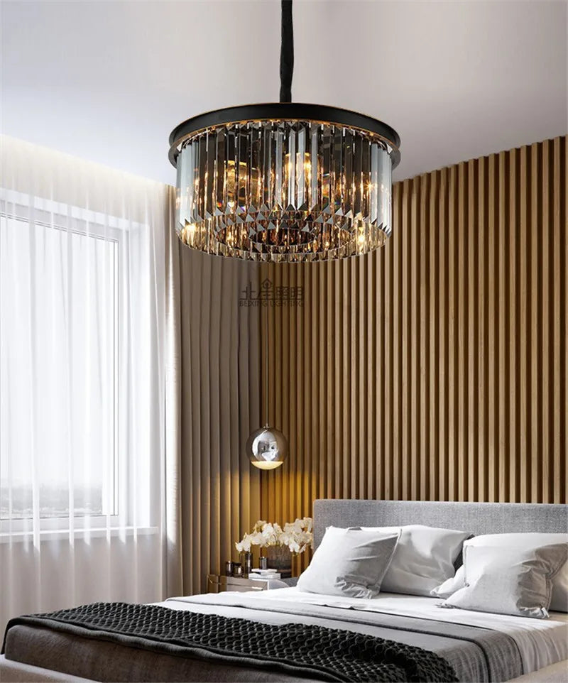 lustre moderne en cristal pour restaurant et bar élégant - vue 11 sur 15