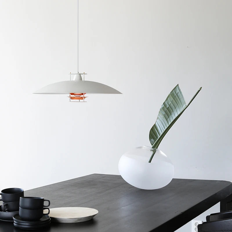 Suspension design nordique lampe à main en aluminium moderne pour chambre à coucher salle à manger Loft E27 Luminaire Suspension luminaires - vue 3 sur 12