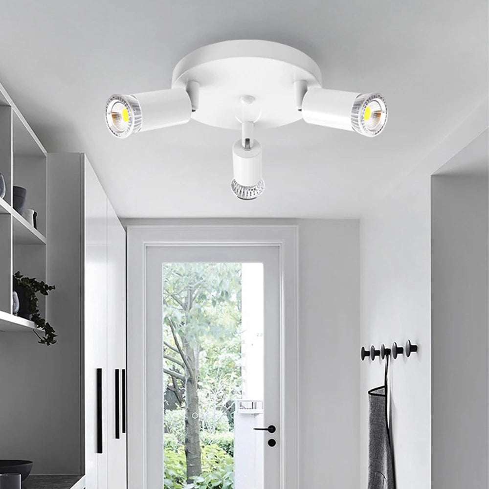 plafonnier led rotatif et réglable luminaire décoratif idéal - vue 4 sur 9