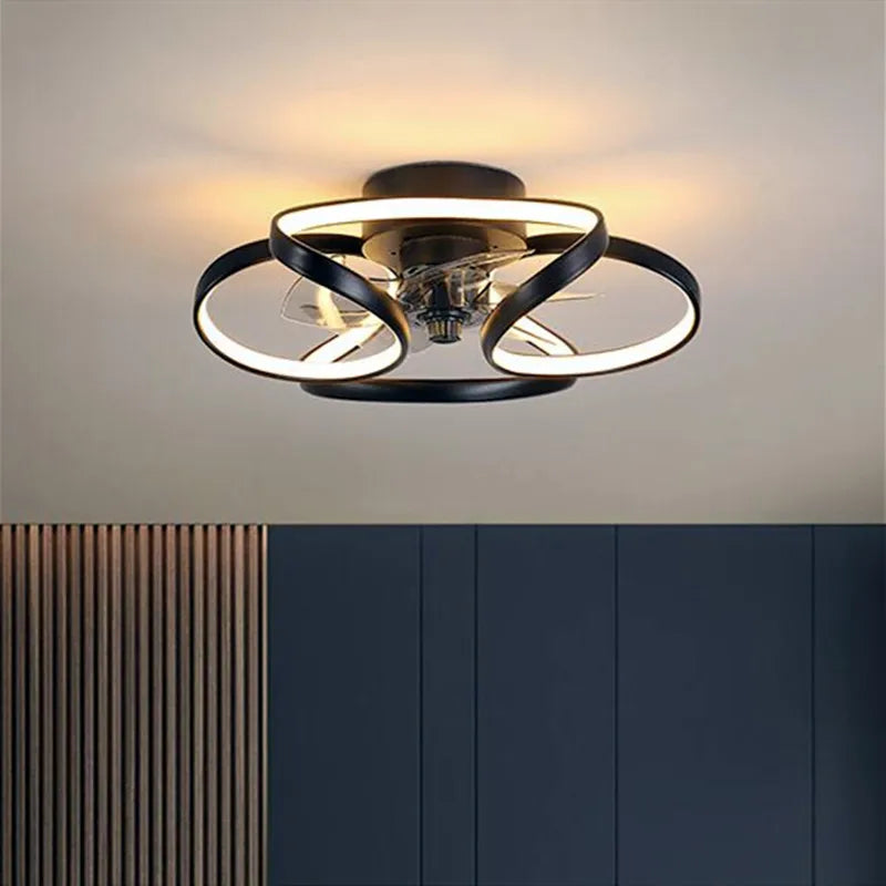 ventilateur de plafond smart led muet trois vitesses 	 style - vue 5 sur 9