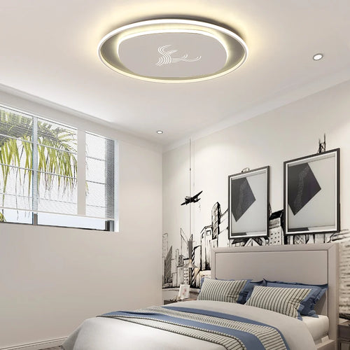 LED-Deckenleuchte chinesischer Stil rund Holz Schmiedeeisen - vue 4 sur 10