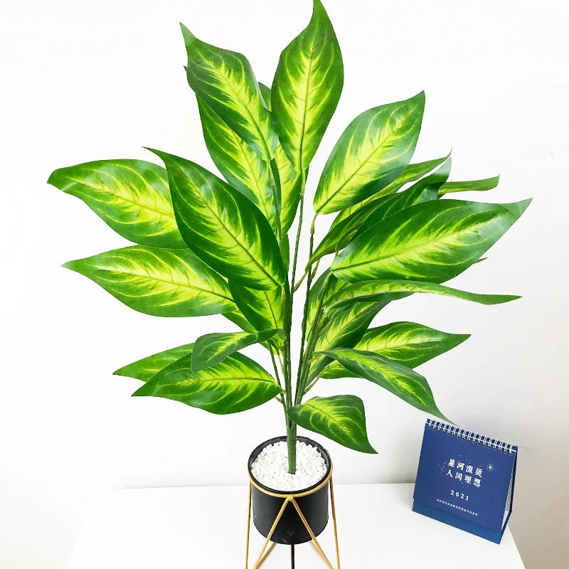 grand arbre artificiel monstera tropical pour décoration intérieure et jardin - vue 6 sur 13