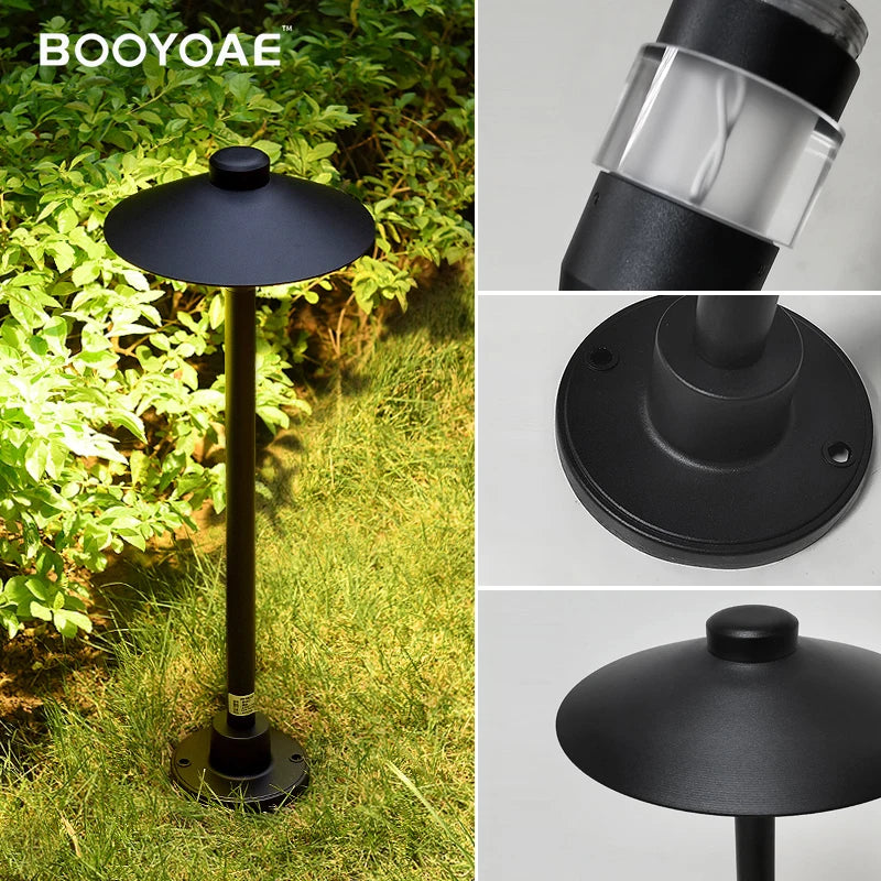 Lumières de pelouse lumières extérieures LED moderne en aluminium étanche IP54 Villas paysage lumières cour pelouse paysage éclairage de jardin - vue 7 sur 8