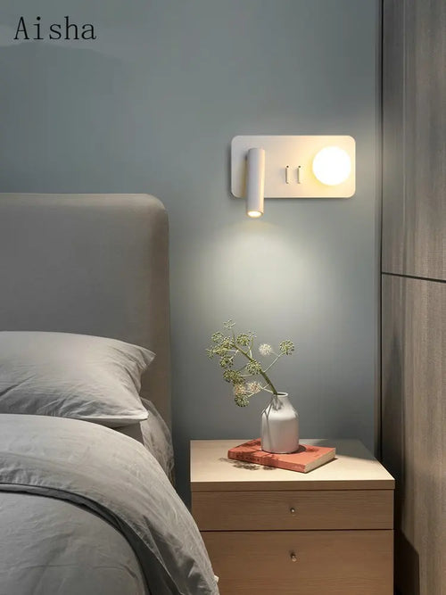 Moderne drehbare LED-Wandleuchte für dekorative Innenräume - vue 5 sur 10