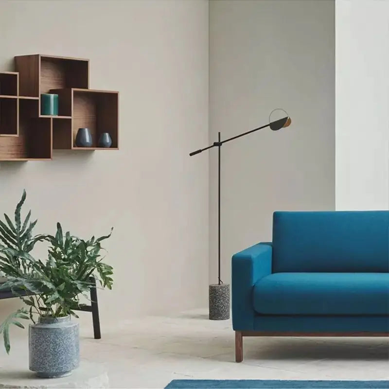 lampadaire nordique en fer style industriel pour décoration intérieure - vue 6 sur 8