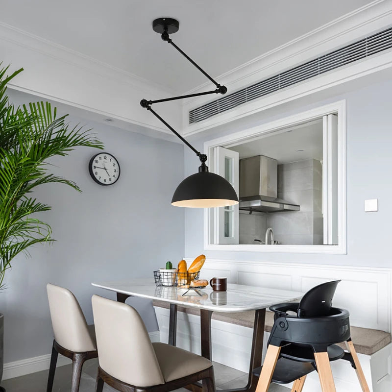 plafonnier led suspendu design scandinave moderne en aluminium - vue 5 sur 16