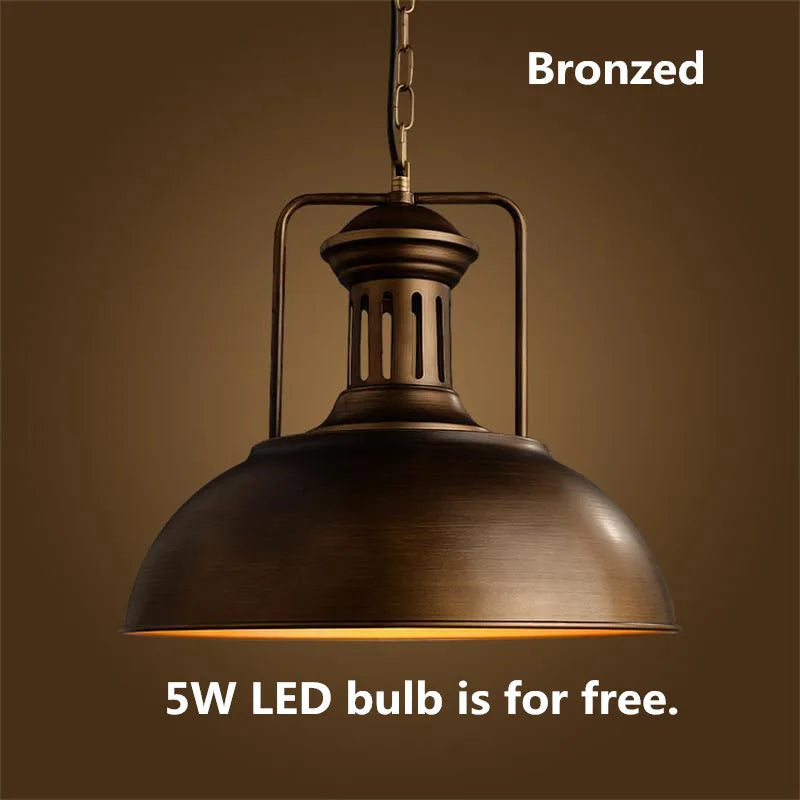 suspension industriel Loft Vintage E27 - vue 4 sur 16
