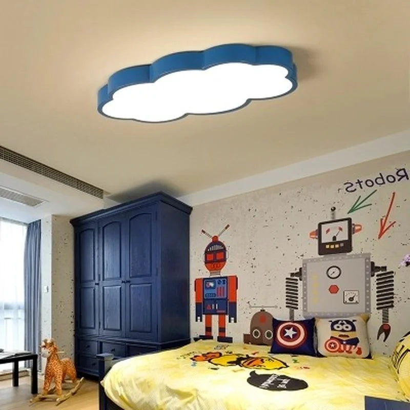 Moderne LED-Deckenleuchte in Wolkenform für die Innendekoration - vue 3 sur 5