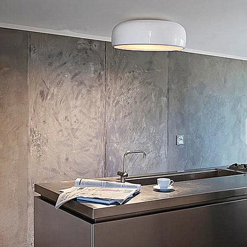 plafonnier led rond design smithfield en aluminium style scandinave hôtel
