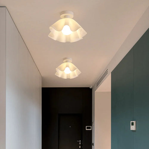 plafonnier led design nordique moderne en acrylique à fleurs décoratif
