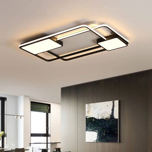 LED-Deckenleuchte quadratisch und rechteckig im nordischen Stil dekorativ - vue 2 sur 9