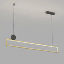 lampe pendante moderne rectangle led lustre suspendu intérieur