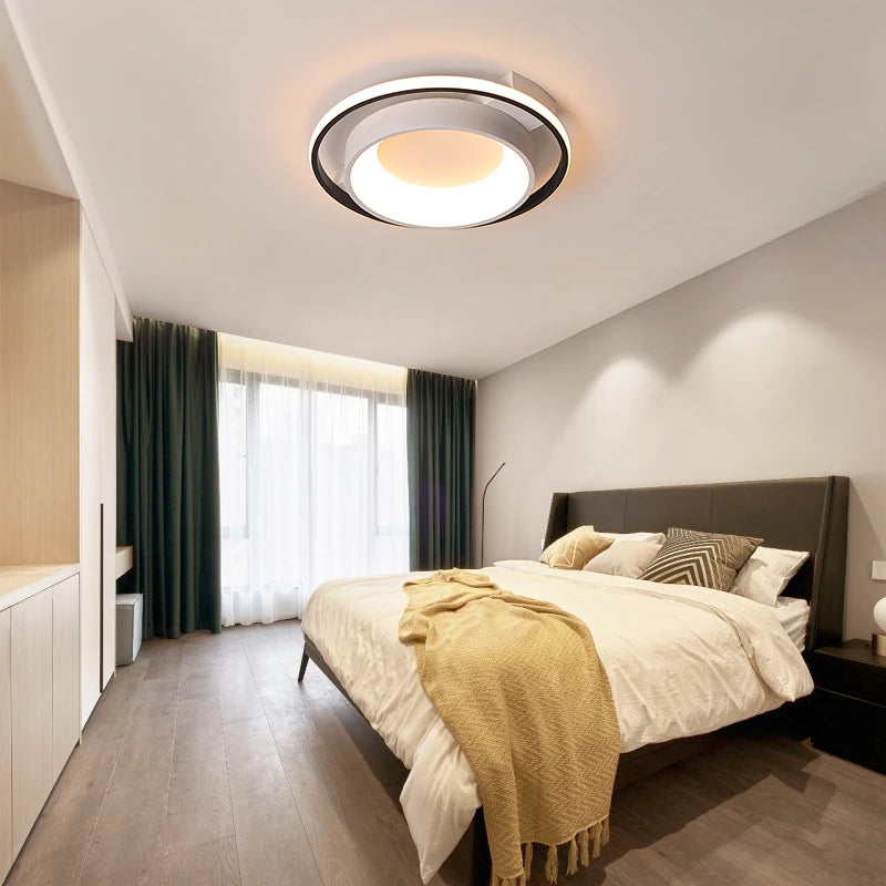 plafonnier led moderne pour éclairage intérieur esthétique - vue 3 sur 6