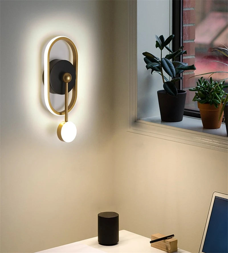 applique murale à led pour un éclairage moderne intérieur - vue 4 sur 8