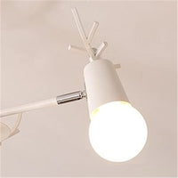 lustre en bois nordique led macaron pour chambre d'enfant