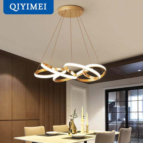 suspension plaqué or avec lumière led pour éclairage intérieur
