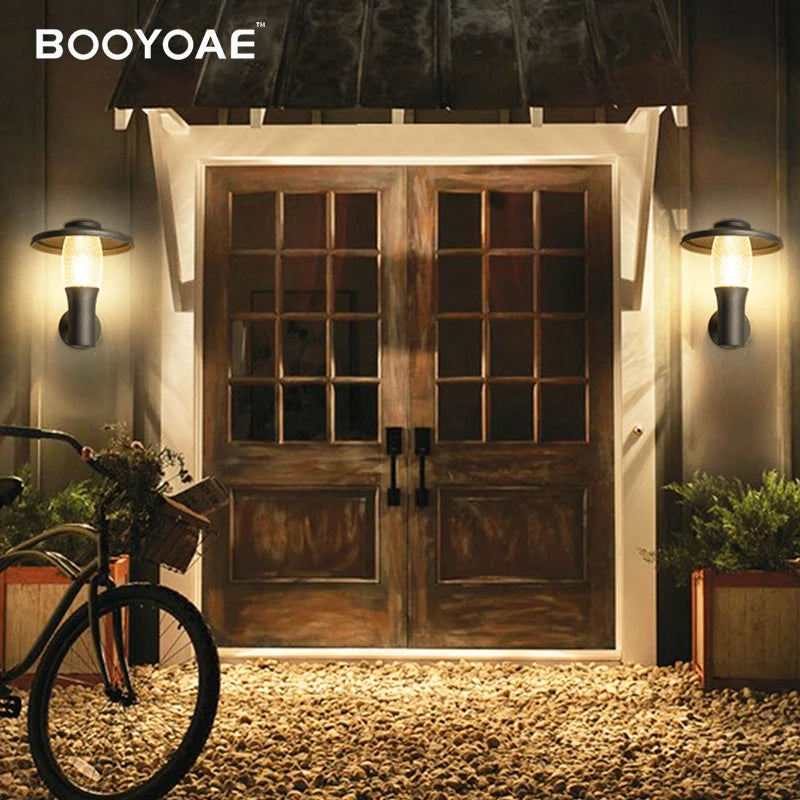 Éclairage mural extérieur Led lampe décorative moderne étanche porche entrée balcon applique terrasse lampe jardin appliques - vue 6 sur 7