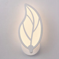 Applique murale LED nordique moderne en forme de feuille