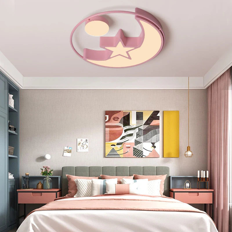 plafonnier led décoratif pour intérieur chambre école maternelle - vue 3 sur 11