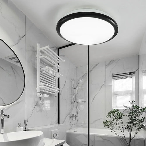 zerouno plafonnier moderne led étanche capteur de mouvement intérieur