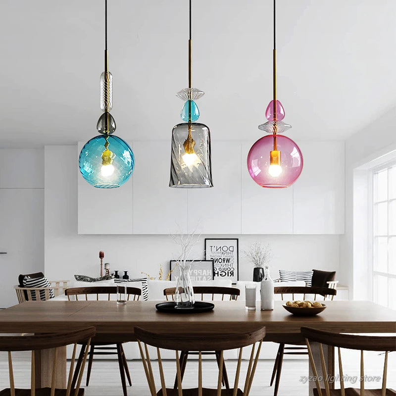 Moderne Pendelleuchte aus Glas für elegante Inneneinrichtung - vue 3 sur 10