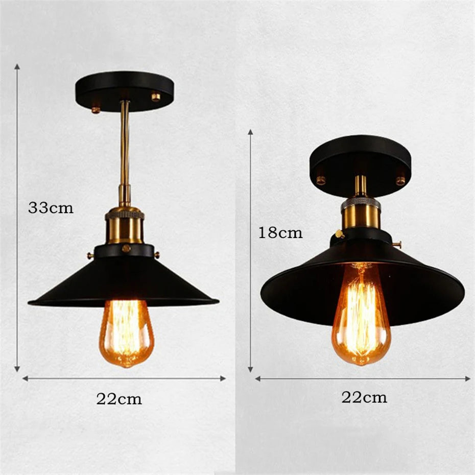 Plafonniers Vintage industriel Style rétro - vue 5 sur 12