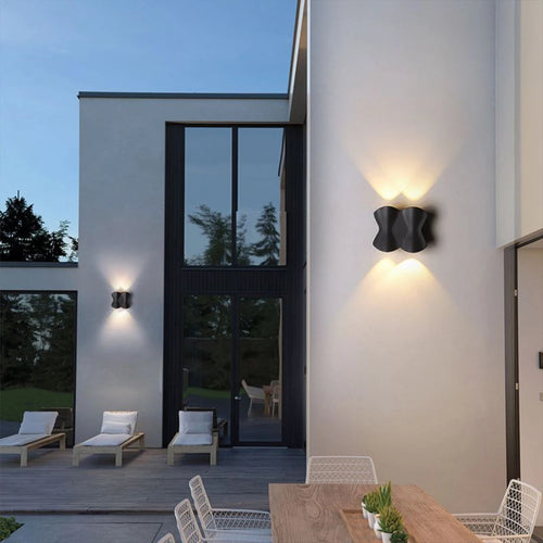 applique murale led moderne extérieure étanche en aluminium nordique