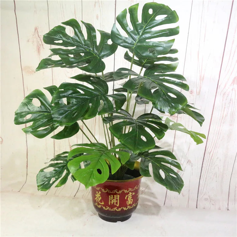 plantes artificielles tropicales monstera pour décoration intérieure - vue 9 sur 9
