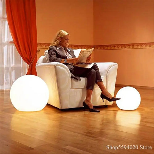 Moderner LED-Kugelleuchte für Innen- und Außendekoration - vue 7 sur 6