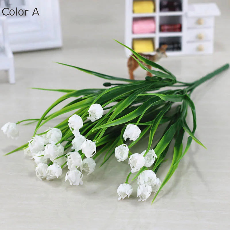 bouquet de mini tulipes artificielles pour décoration de printemps - vue 8 sur 11