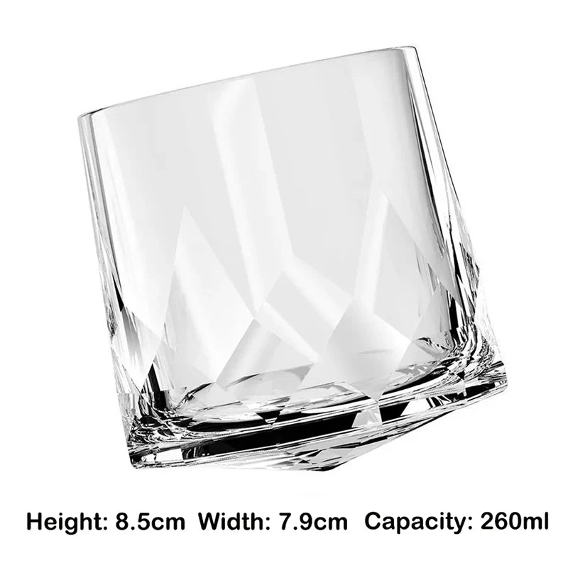 Verres whisky old fashioned motif gravé élégant cocktail