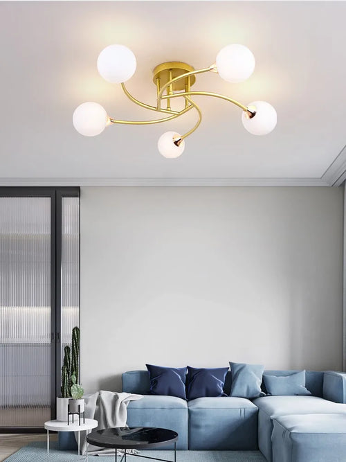 Moderne und schlichte Deckenleuchten im nordischen Stil – Kreatives Design - vue 3 sur 17