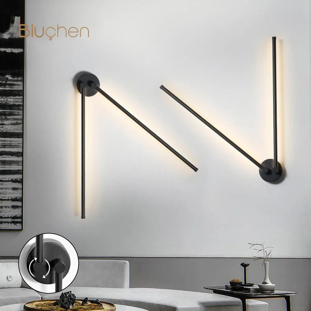 applique murale à led moderne rotative pour intérieur élégant - vue 6 sur 10