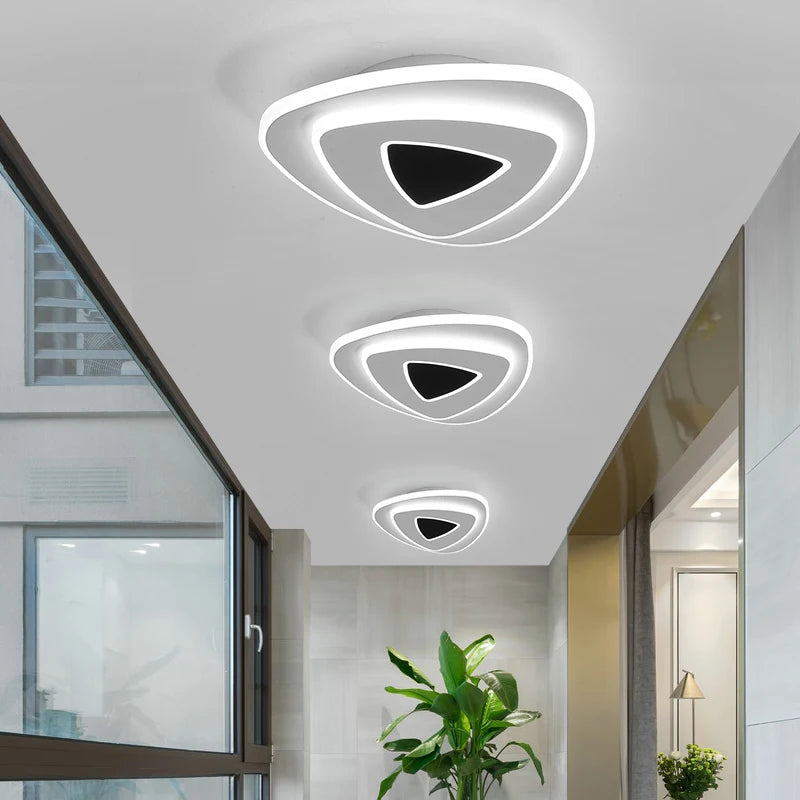 plafonnier led nordique en acrylique luminaire décoratif pour la maison - vue 4 sur 10