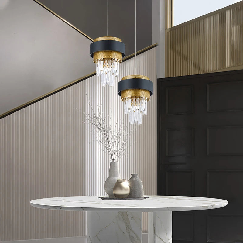 lustre en cristal de luxe design postmoderne pour intérieur élégant - vue 4 sur 7