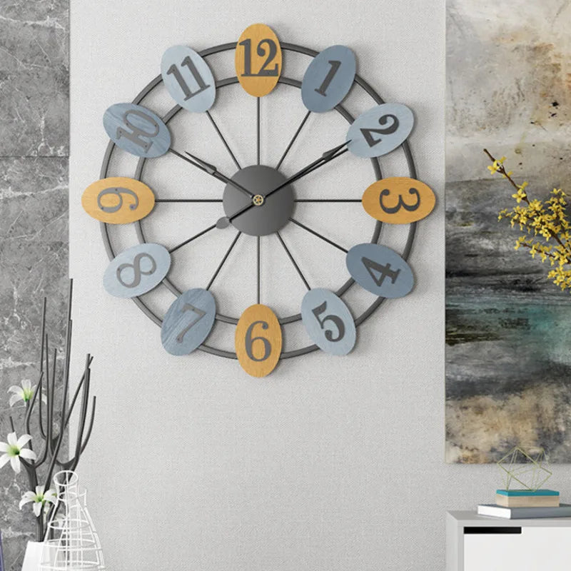horloge murale silencieuse moderne pour décoration intérieure élégante - vue 3 sur 6