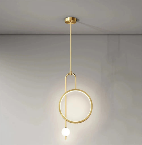 LED-Pendelleuchte Ring Design nordisch für moderne Inneneinrichtung - vue 3 sur 8