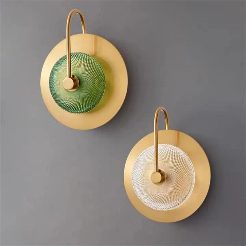 Moderne und elegante Wandleuchte aus Kristallglas - vue 4 sur 9