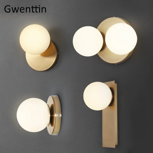 Moderne LED-Wandleuchte aus Glas für die Innendekoration - vue 2 sur 10
