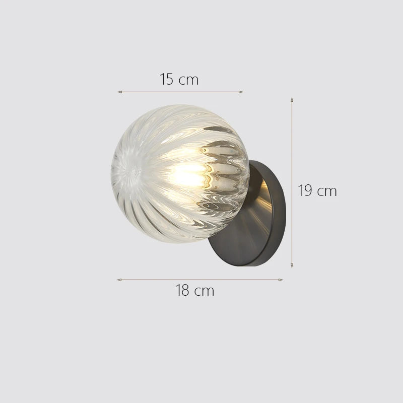 Wandleuchte Mond aus Glas für die Innendekoration - vue 11 sur 14